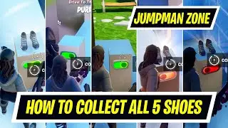 Find and Collect all 5 Shoes in Jumpman Zone Maps - Fortnite How to Find Jumpman Shoes Challenges