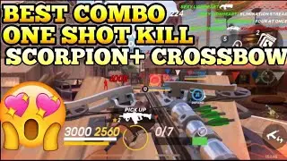 BEST COMBO ONE SHOT KILL DARYL'S CROSSBOW+ SCORPION HELMET GODS OF BOOM LEVEL 50 GAMEPLAY