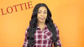 Model Model Lace To Lace Synthetic 5 inch Deep Center Part Lace Front Wig - LOTTIE --/WIGTYPES.COM