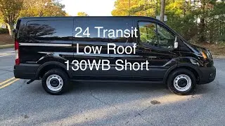 (Продано!) НОВИНКА! 2024 Transit Cargo с низкой крышей, 130WB, короткий, черный, Sync 4!