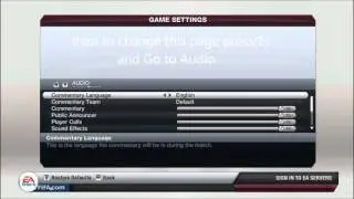 how to Change Fifa 13 Commentary language