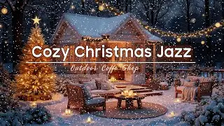 Cozy Christmas Coffee ☕ Sitting by the Window, Warm Drinks & Soft Jazz on a Winter Night