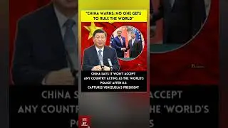 China Warns No One Gets To Rule The World 🇨🇳⚠️🙄 #shorts #latestnews #breakingnews #viralvideo #viral