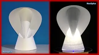 Folding Example Elliptic Infinity A - Robert J. Lang. Curved paper lamp
