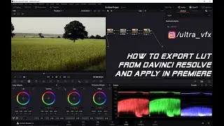 Экспорт LUT из Davinci Resolve 16 | Использование в Premiere Pro | Ultra VFX