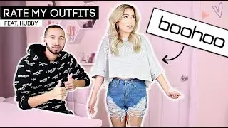 HUSBAND RATES MY BOOHOO OUTFITS | TRY ON HAUL