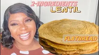 2 INGREDIENTS {Gluten-free | Oil-free Vegan | high protein} RED LENTIL FLATBREAD