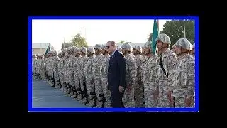 erdoğan : Erdogan visits turkey military base in qatar