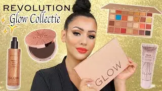 MAKEUP REVOLUTION GLOW COLLECTIE TESTEN !!