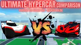 ULTIMATE HYPERCAR COMPARISON: Porsche 919 Hybrid Evo VS Bugatti Bolide in Car Dealership Tycoon