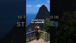 Here are 10 things to do in St. Lucia 🇱🇨 a beautiful island in the Eastern Caribbean #travel #top10