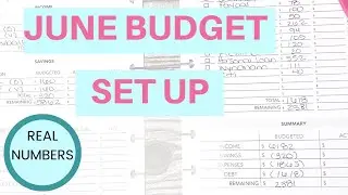 June 2020 Budget Set Up | Budget With Me | Six Figure Debt Free Journey