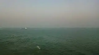 meghna river morning view from launch