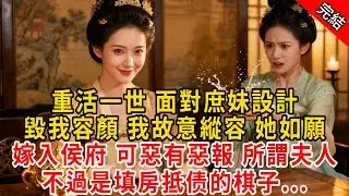 重活一世 面對庶妹設計，毀我容顏 我故意縱容 她如願嫁入侯府 可惡有惡報 所謂夫人，不過是填房抵债的棋子...#原创 #古言 #小说 #重生 #爽文