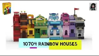 RAINBOW HOUSES Lego Classic 10704 ideas How to build