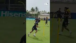 🔵🟡🇪🇸 Ander Herrera en acci&oacute;n en el entrenamiento de Boca en Miami