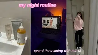 MY NIGHT ROUTINE | haircare, skincare, essential oils, relaxing and making food