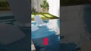sch&ouml;ner GARTEN mit Pool!! #3dvisualisierung #shorts #garten