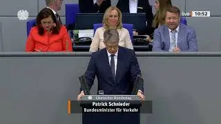 Rede von Bundesminister Patrick Schnieder zum Regierungsprogramm Verkehr