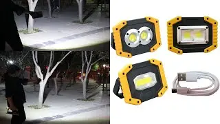 Портативный светодиодный прожектор AEFJ Led Portable Spotlight lamp COB USB W839 / W840 / W841