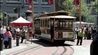 San Francisco Cable Car Turntable in Action
