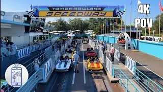 Tomorrowland Speedway 4K POV featuring Tron Lightcycle Power Run Construction 2021