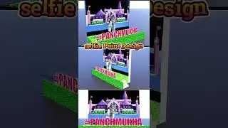 selfie point design #shortvideo #trendingshorts #selfiepoint #selfie #3danimation