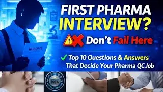 &ldquo;Top 10 Pharma QC Interview Questions Asked to Freshers in India&rdquo;#pharmaceuticals #pharma #interview