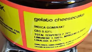 UK Medical Flower - Superseed Gelato Cheescake T28 - Beta Irradiated (Indica) - total terpes 2.76%