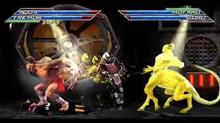 Aqua and Tremor vs Motaro and Goro Mugen Tournament MK