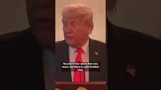 Trump discusses anti-Christian bias at a White House Easter event