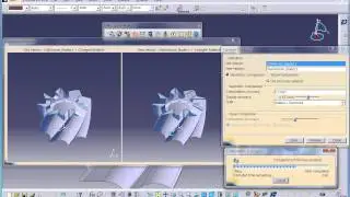 Analysis of shape changes between parts using the Compare Products function of Catia DMU Space An...