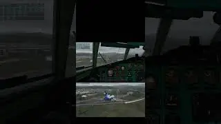AER landing, теперь чуть лучше (управление рысканьем у меня плохое) #swiss001landing