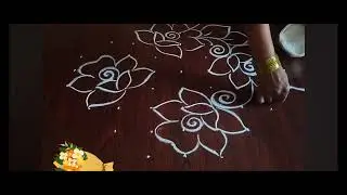 Newyear muggulu #viral #trending #viralfeeds #sankranthi #newyear2026#easyrangoli #rangoli #muggulu