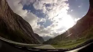 Driving through Norway - Fjord Landscape
