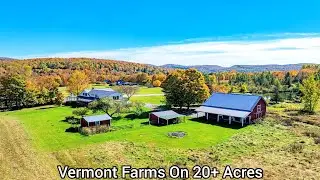 Vermont Farms On 20 Acres | VT Real Estate | Frozen Pond | Barn With Water | Hard to Leave