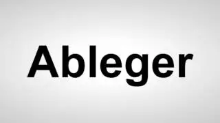 Ableger - Deutsche Aussprache
