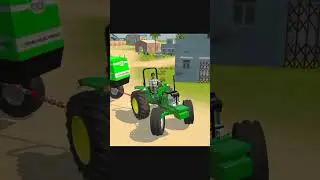 John Deere 5310 vs harvester tochan mukabala #automobile#jcb#gaming@