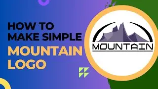 Easy Mountain Logo Design for Beginners | Graphic Design Tutorial