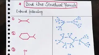 Bond line structural formula| Organic chemistry class 11