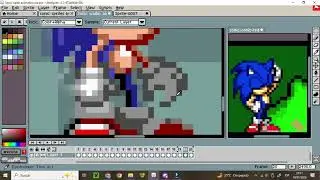 Sonic.exe Multiversal Catastrophe: Speedpaint of Sonic (waiting animation)