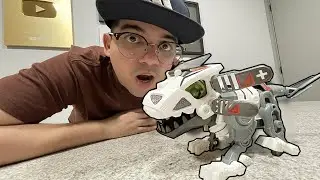 MONTEI UM DINOSSAURO ROBÔ DE VERDADE!!!