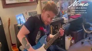 Nema Model ST-25 Blue Metallic Shark Fin headstock DEMO