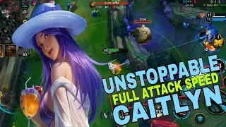 WILDRIFT - FULL ATTACK SPEED CAITLYN IS UNSTOPPABLE🔥| FULL GAMEPLAY
