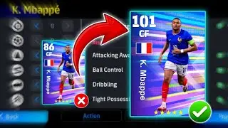 How To Train 101 Rated K. Mbappe in eFootball 2024 Mobile | New Mbappe Max Level Playstyle🥳✅