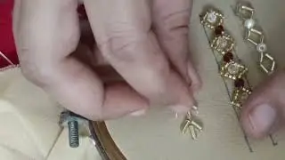 Hand embroidery, beautiful pipe beads border line embroidery for beginners 