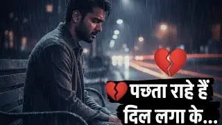 पछता रहे हैं दिल लगा के 💔 | Heart Touching Sad Song 2026 | New Hindi Sad Song | Bollyflux Music 