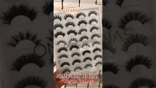 Wholesale 3D Natural Fluffy Vegan Lashes Custom Logo Canneslashes Luxury Mink Eyelashes Vendors