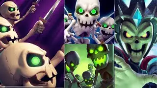 CASTLE CRUSH Skeletons And Skull Queen deck Castle crush Gameplay