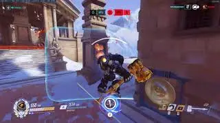 PRETTY INSANE GAME! CLONEMAN16 INSANE REINHARDT OVERWATCH GAMEPLAY SEASON 26 TOP 500